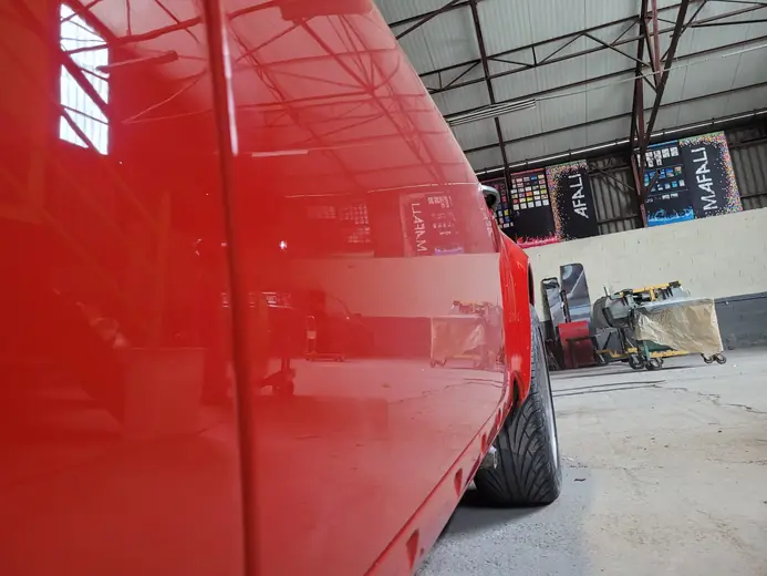 Ferrari 599 GTB rouge, finition peinture